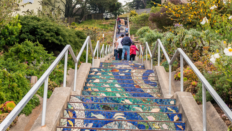 16th Avenue Tiled Steps