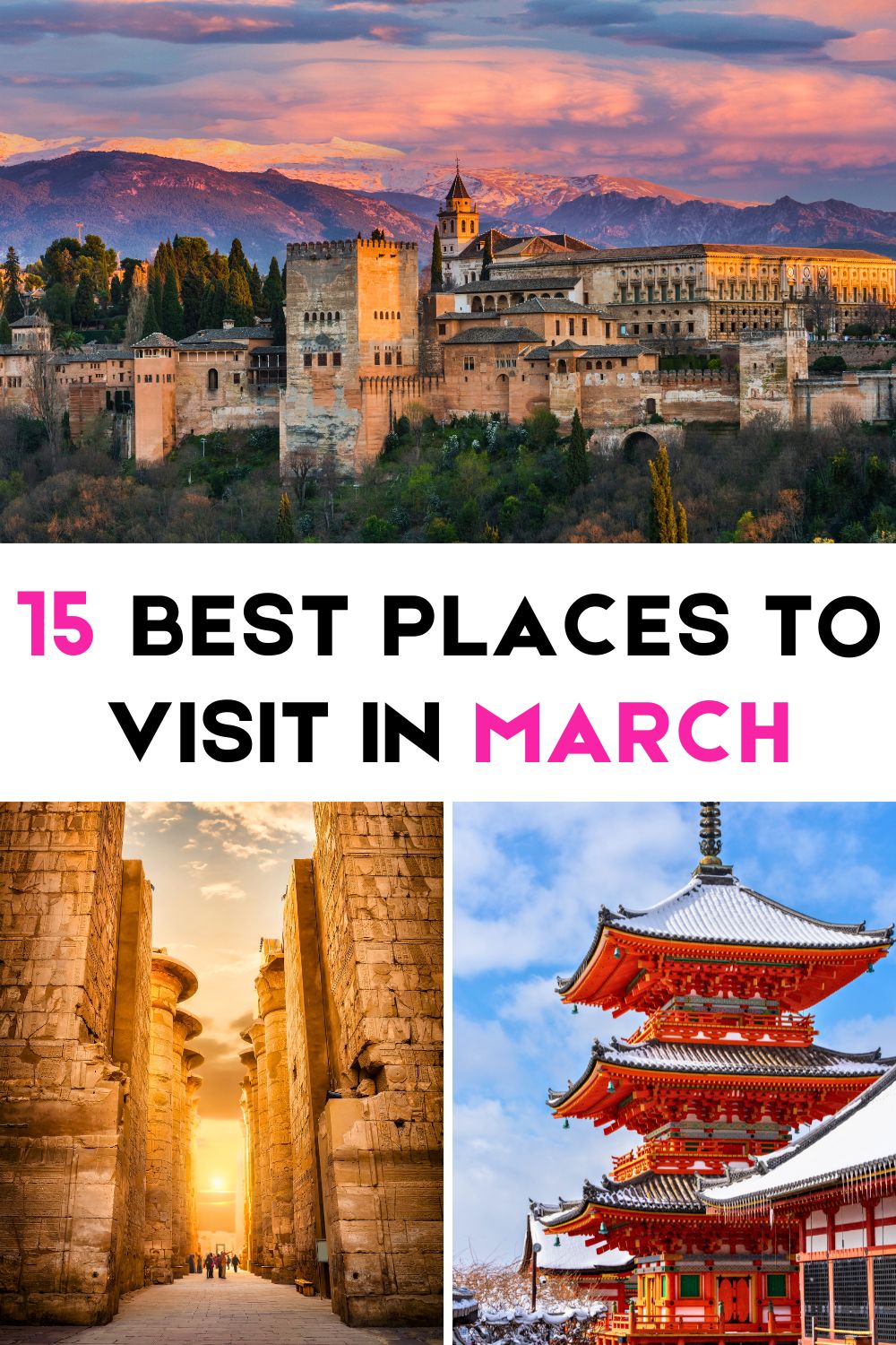best places to visit in march
