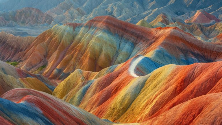 Zhangye Danxia’s Rainbow Rocks Paint a Vibrant Picture in China’s Gansu Province