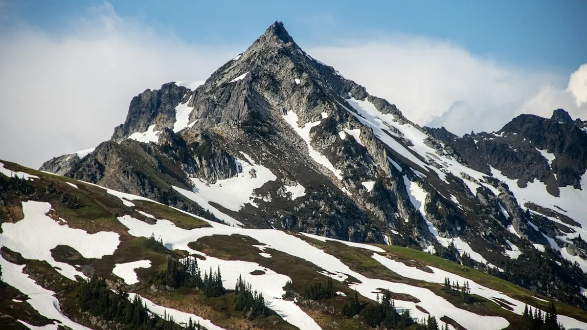 Amtrak Empire Builder Segment Crossing the Northern Cascades and Glacier National Park