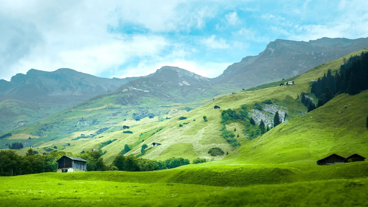 Appenzell Alps Settlement of Säntis Reached by Historic Cable Car Through Alpine Meadows