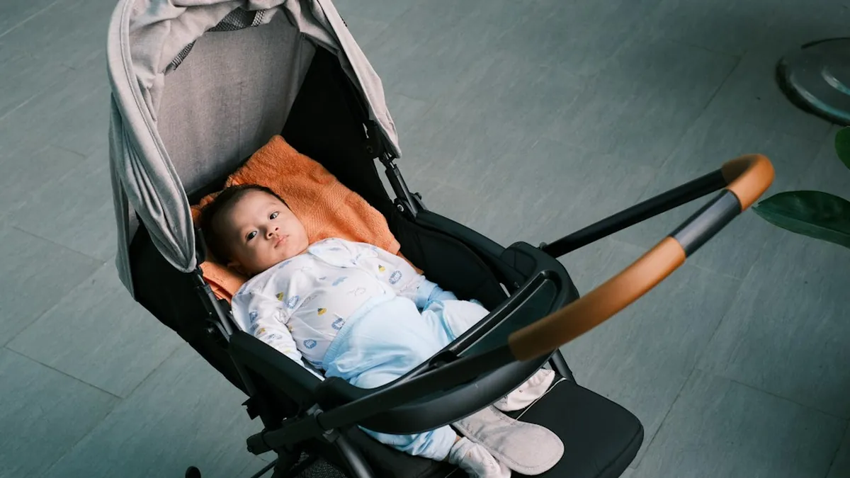 Bring a collapsible stroller to the gate for easy navigation through terminals, then gate