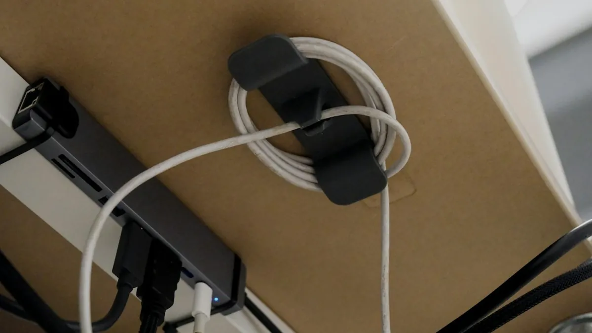 Compact cable organizer for device management