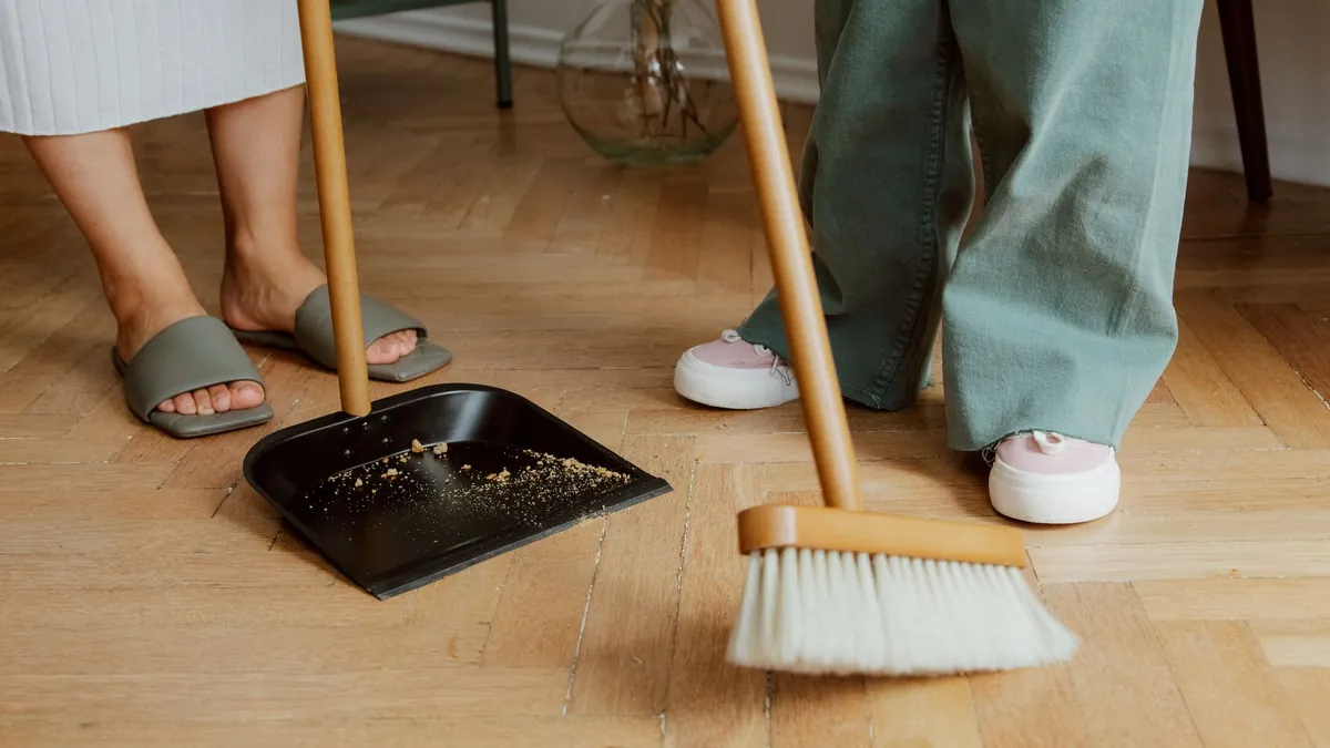 Conduct a systematic room sweep starting from the entrance and moving toward the exit to catch any overlooked items