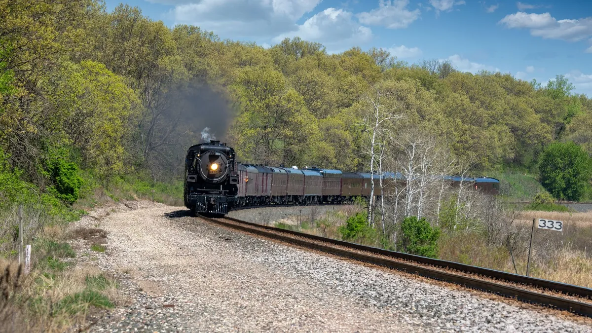Cumbres and Toltec Scenic Railroad Traversing Colorado and New Mexico High Country