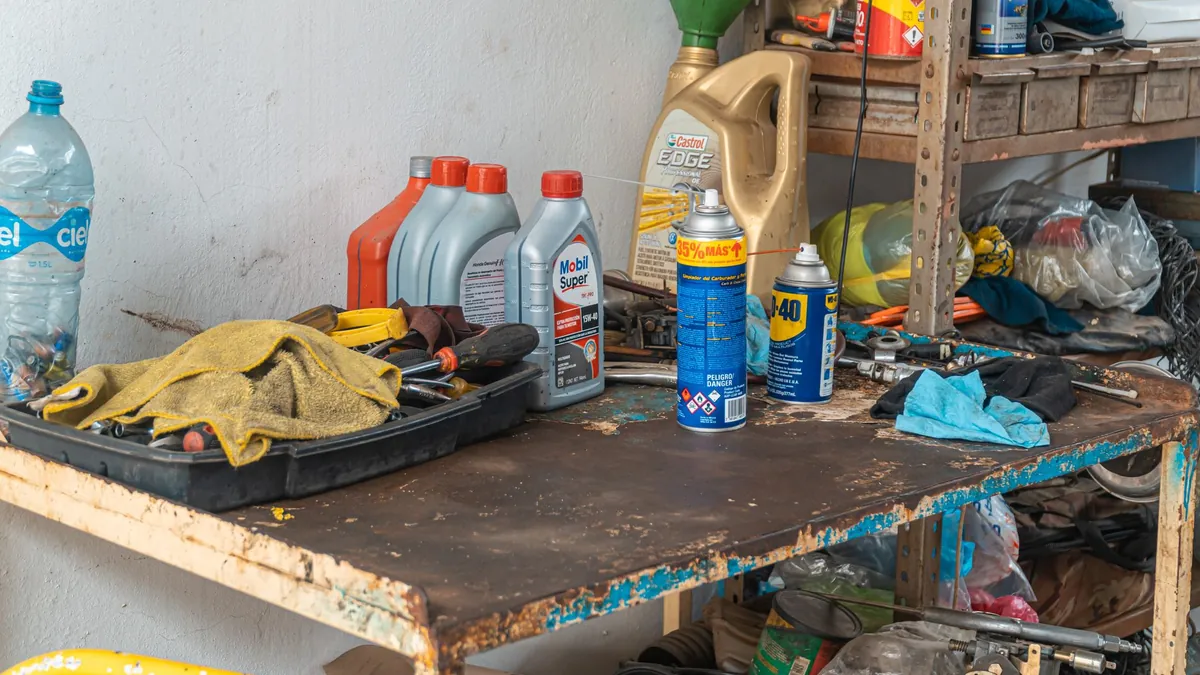 Extra vehicle fluids including motor oil, coolant, and windshield washer fluid