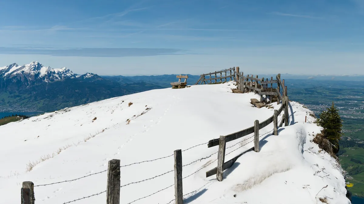 Rigi Kulm Mountain Village Accessible via the Historic Pilatus