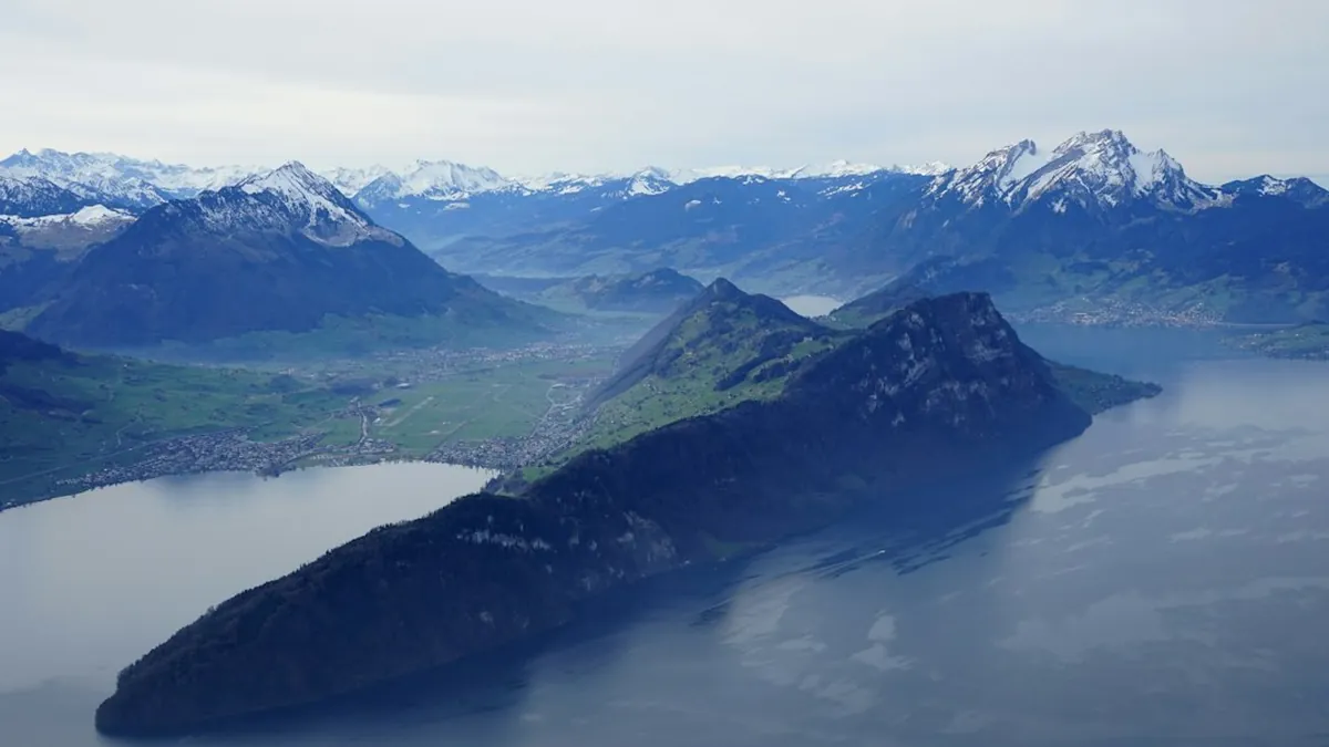 Stanserhorn's Summit Village Featuring the Cabrio Cable Car with Open